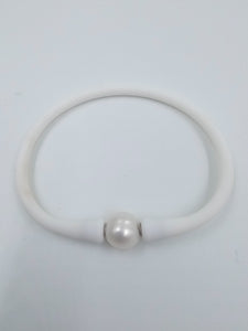 White Silicone Bracelet
